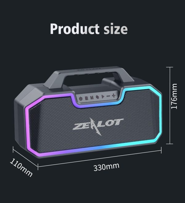 Zealot S57 Portable 60W Bluetooth Speaker Best Buy