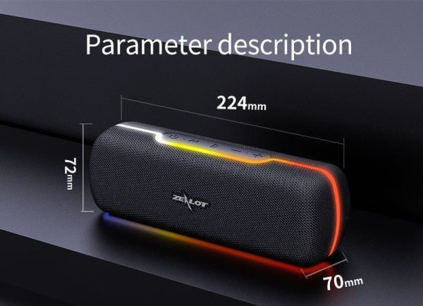 Zealot S55 Portable Stereo Bluetooth Speaker