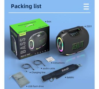 ZEALOT ZE01 Bluetooth Portable Speaker