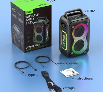 Zealot PT02 60W Outdoor Bluetooth Speaker