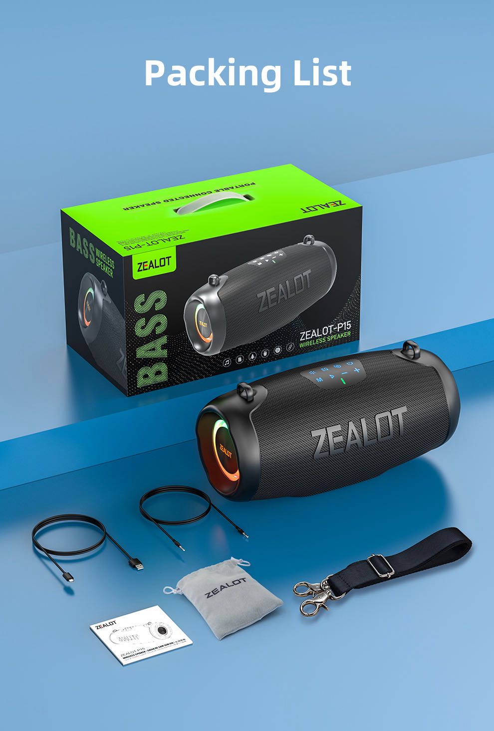 Zealot P15 80w Bluetooth Speaker