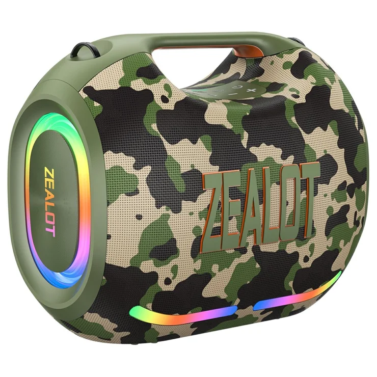 Zealot - ZE01 120W Portable Bluetooth Speaker - Camou