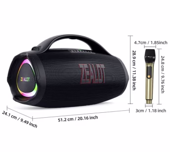 Zealot S98M Bluetooth Speaker 160watts Black
